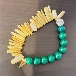 NEW Erimish Beaded & Rhinestone Stack Bracelet